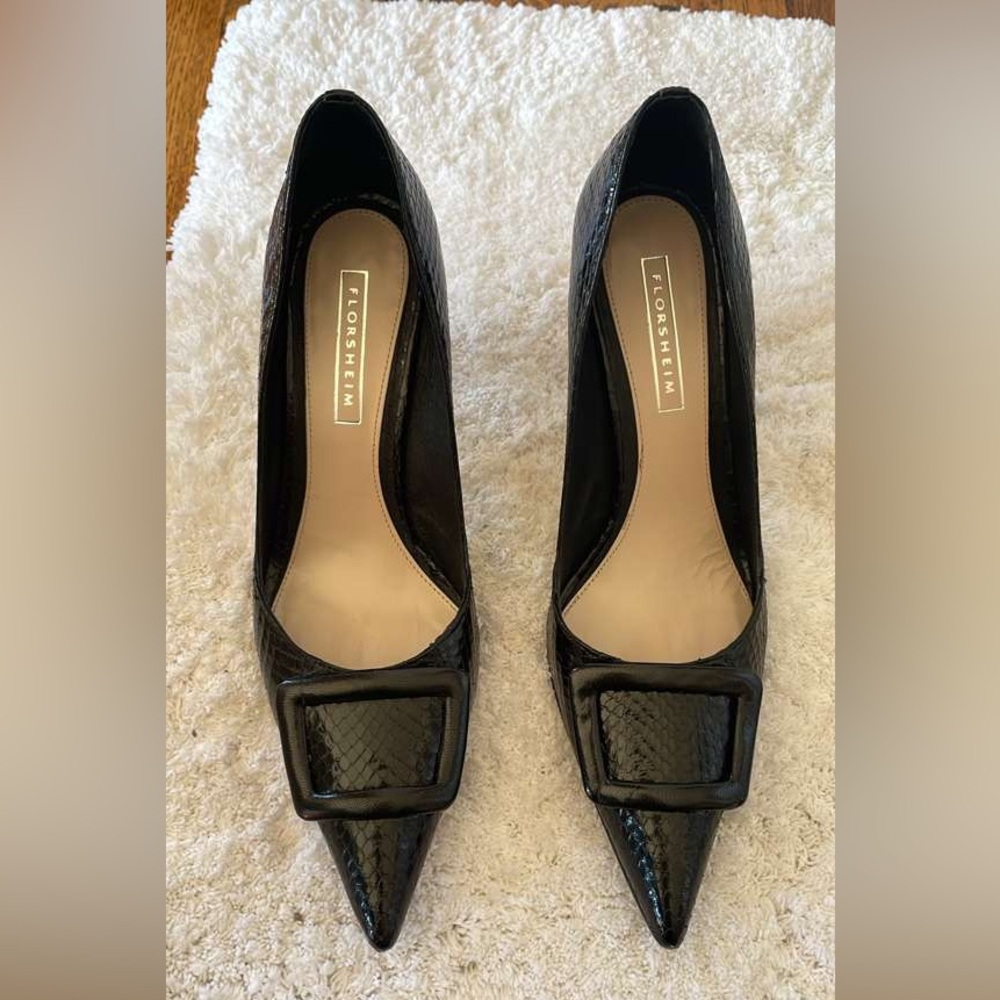 Florsheim Women's Black Textured Heels
